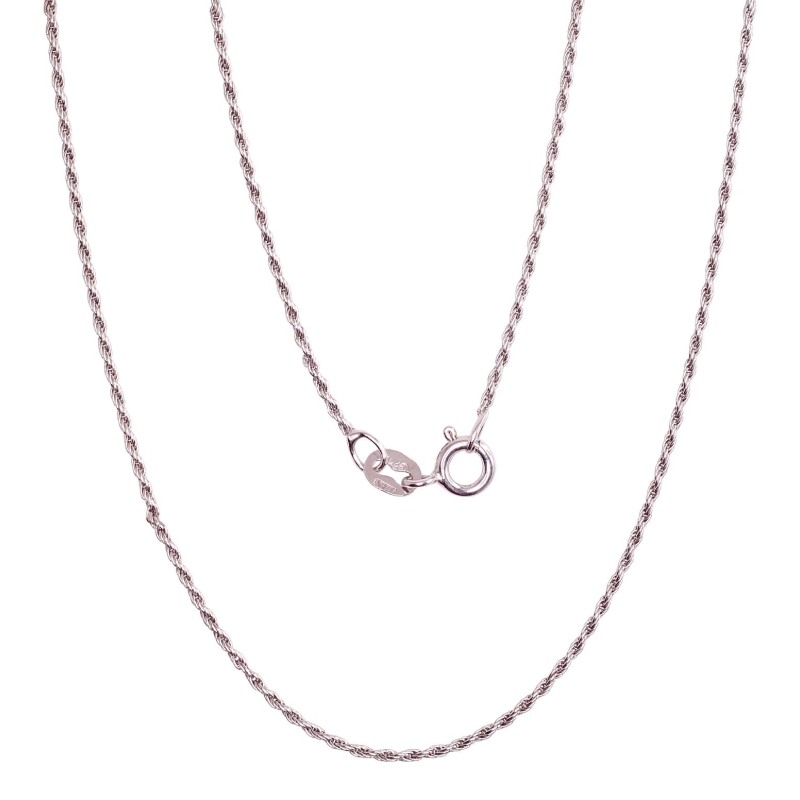 Sidabrinė grandinėlė Rope 1, 1 mm, Sidabras 925°