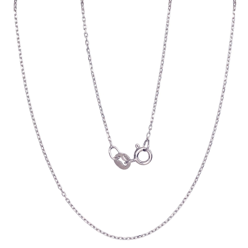 Sidabrinė grandinėlė Anchor 1 mm, briaunų apdirbimas deimantu, Sidabras 925°, rodis (padengti)