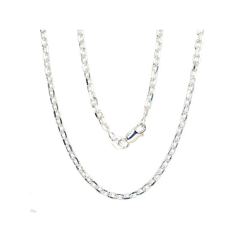 Sidabrinė grandinėlė Anchor 3 mm, briaunų apdirbimas deimantu, Sidabras 925°