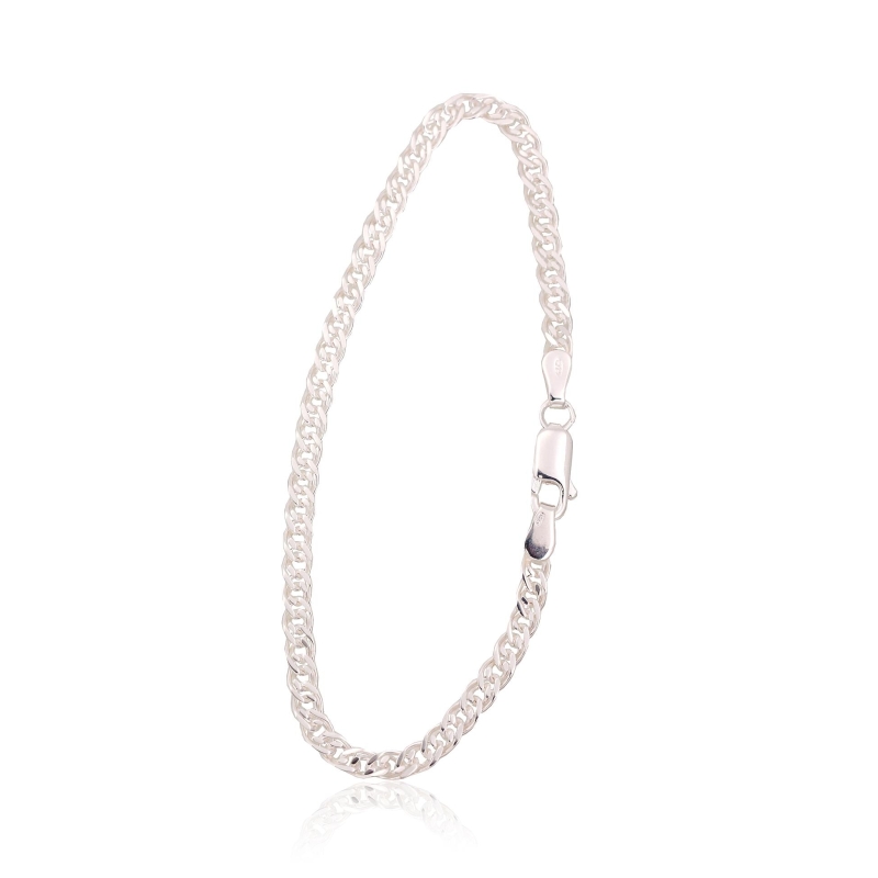 Sidabrinė grandinėlė Crandmother 3. 1 mm, briaunų apdirbimas deimantu, Sidabras 925°