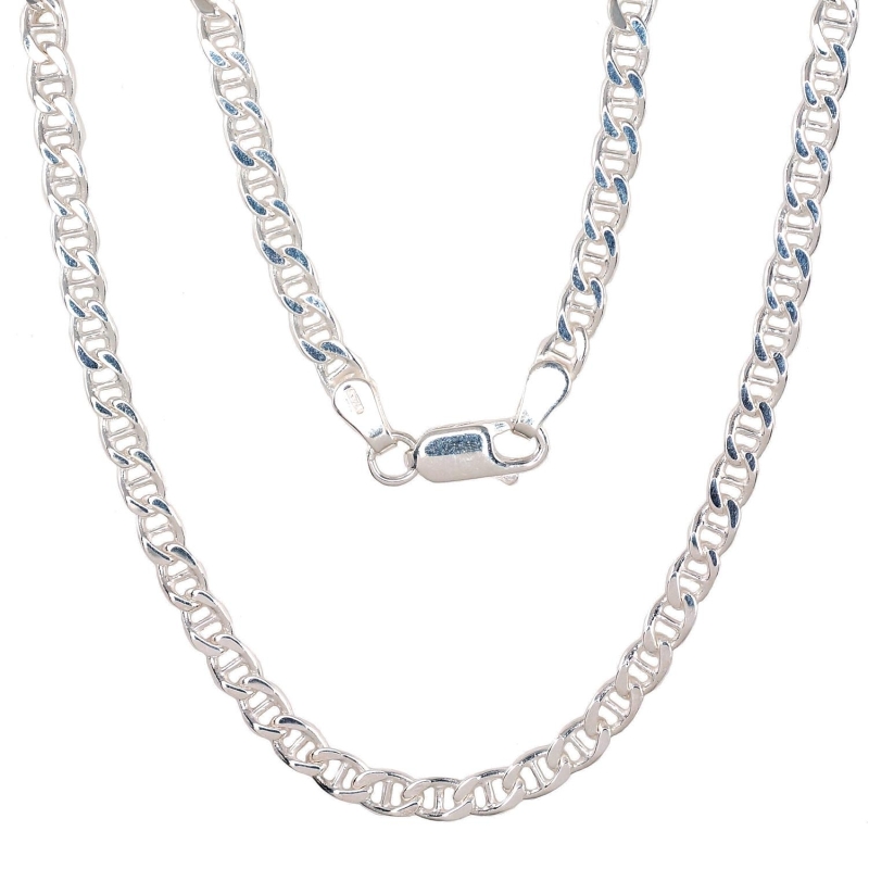 Sidabrinė grandinėlė Marina 3. 9 mm, briaunų apdirbimas deimantu, Sidabras 925°