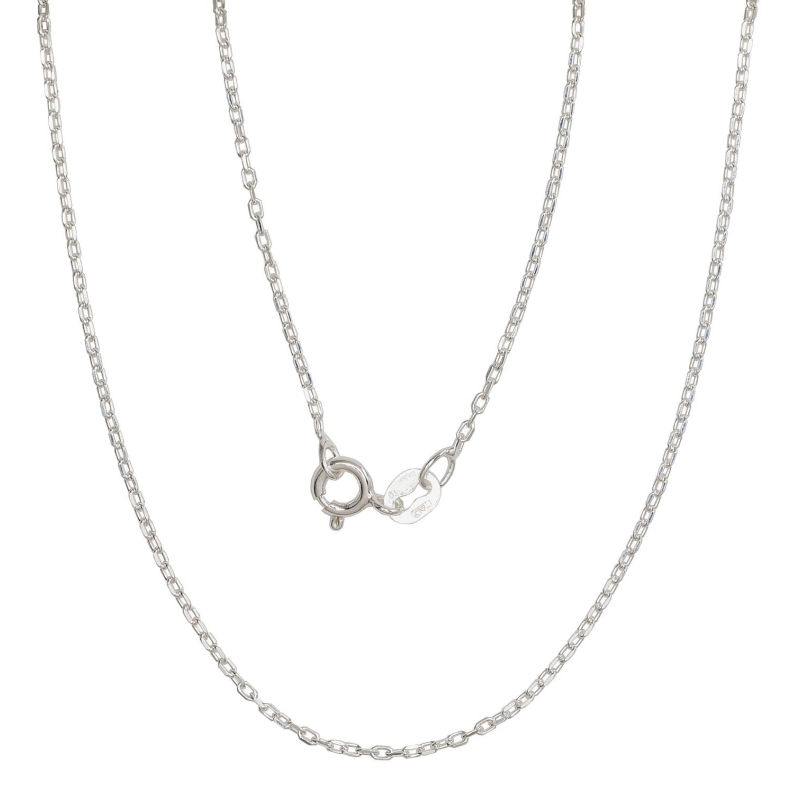 Sidabrinė grandinėlė Anchor 1 mm, briaunų apdirbimas deimantu, Sidabras 925°
