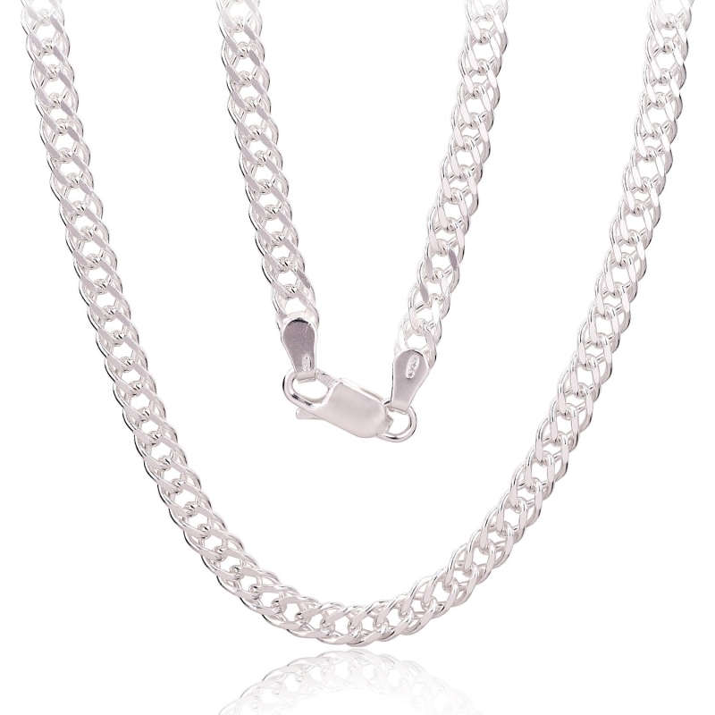 Sidabrinė grandinėlė Rombo 5. 5 mm, briaunų apdirbimas deimantu, Sidabras 925°