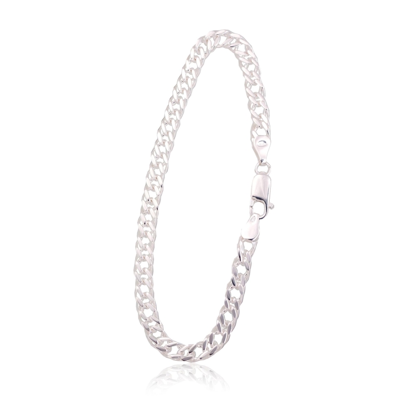 Sidabrinė grandinėlė Rombo 5. 5 mm, briaunų apdirbimas deimantu, Sidabras 925°