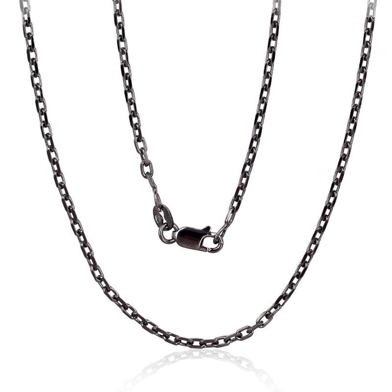 Sidabrinė grandinėlė Anchor 2. 1 mm, briaunų apdirbimas deimantu, Sidabras 925°, rodis (padengti)