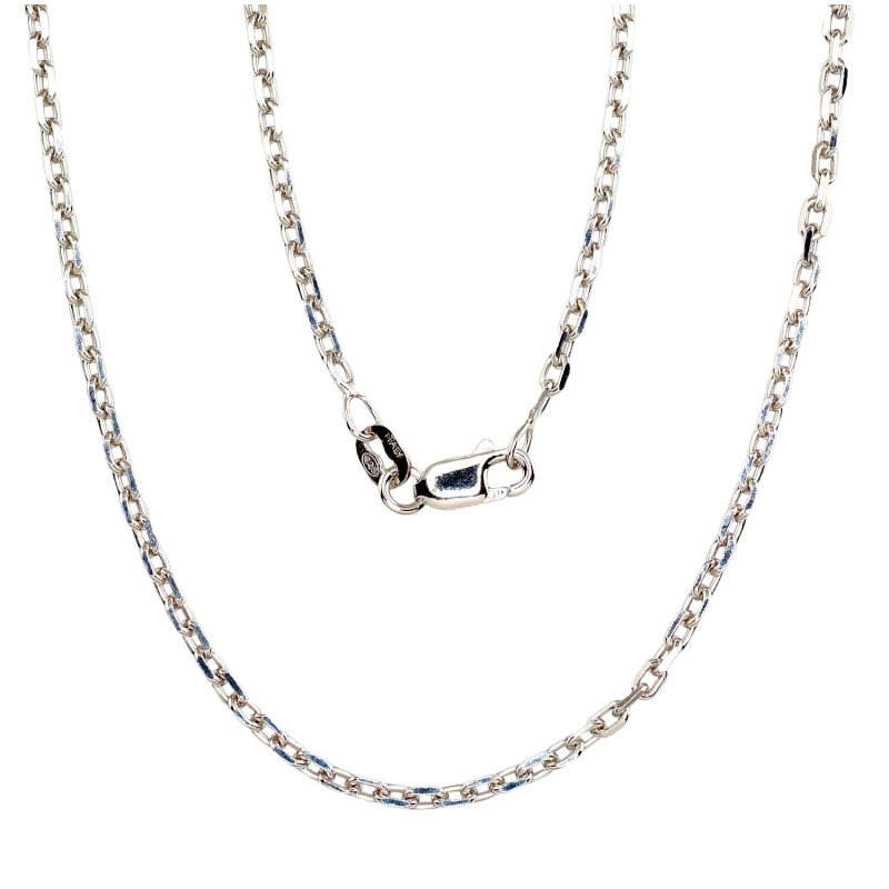 Sidabrinė grandinėlė Anchor 2. 1 mm, briaunų apdirbimas deimantu, Sidabras 925°, rodis (padengti)