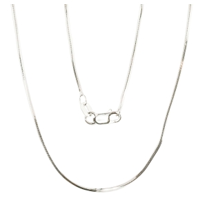 Sidabrinė grandinėlė Snake 1 mm, briaunų apdirbimas deimantu, Sidabras 925°