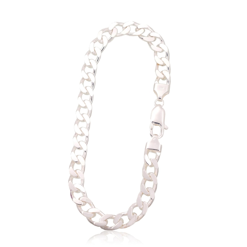 Sidabrinė grandinėlė Curb 7. 5 mm, Sidabras 925°