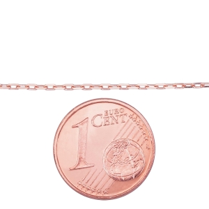 Auksinė grandinėlė Anchor 1. 2 mm, briaunų apdirbimas deimantu, Raudonas Auksas 585°