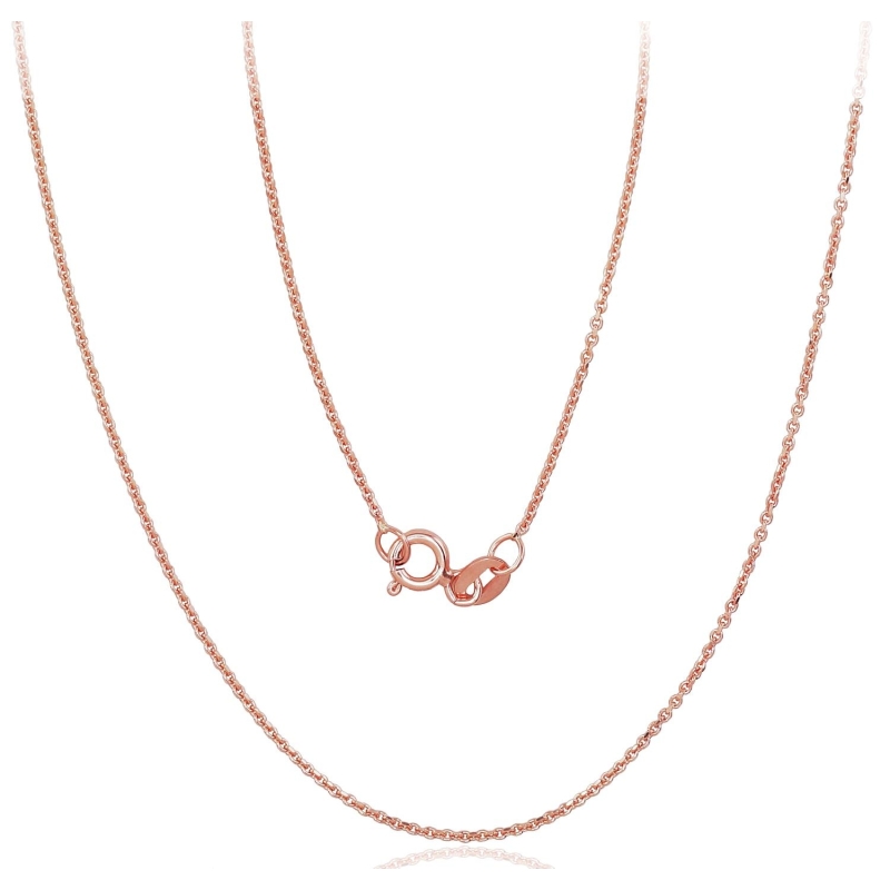 Auksinė grandinėlė Anchor 1 mm, Raudonas Auksas 585°